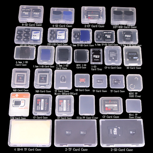 SUNSHING 8 в 1 Прозрачные Жесткие чехлы для карт SD Micro SD SDHC TF Коробка для хранения карт памяти SD Mini PP Slim Box - Product Image 5