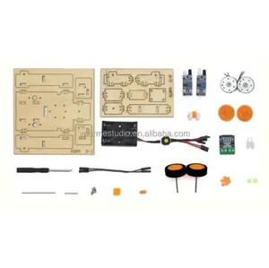 Stelo linea da te che segue il Robot automazione linea nera Follower intelligente auto giocattolo manuale assemblaggio strumento didattico sperimentale