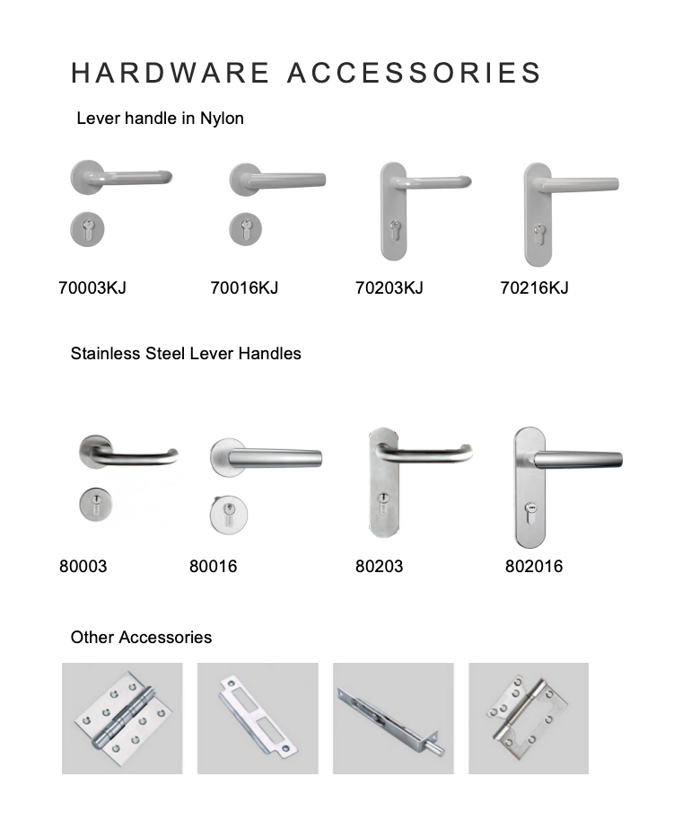 Accessoires de quincaillerie