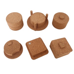 厂家批发定制便宜的木质吸水软木杯垫饮料 - Product Image 1