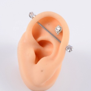 Yumuşak silikon 1:1 kulak insan kulak modeli dövme Piercing uygulama gösterisi küpe araçları takı kulak çiviler ekran - Product Image 6