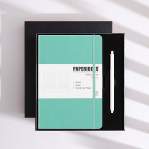 Wholesale <strong>Custom</strong> A5 <strong>Notebook</strong> <strong>Elastic</strong> <strong>Strap</strong> Pen Holder PU Leather Journals <strong>Notebook</strong> Hardcover Diary Note Books with logo - Product Image 3