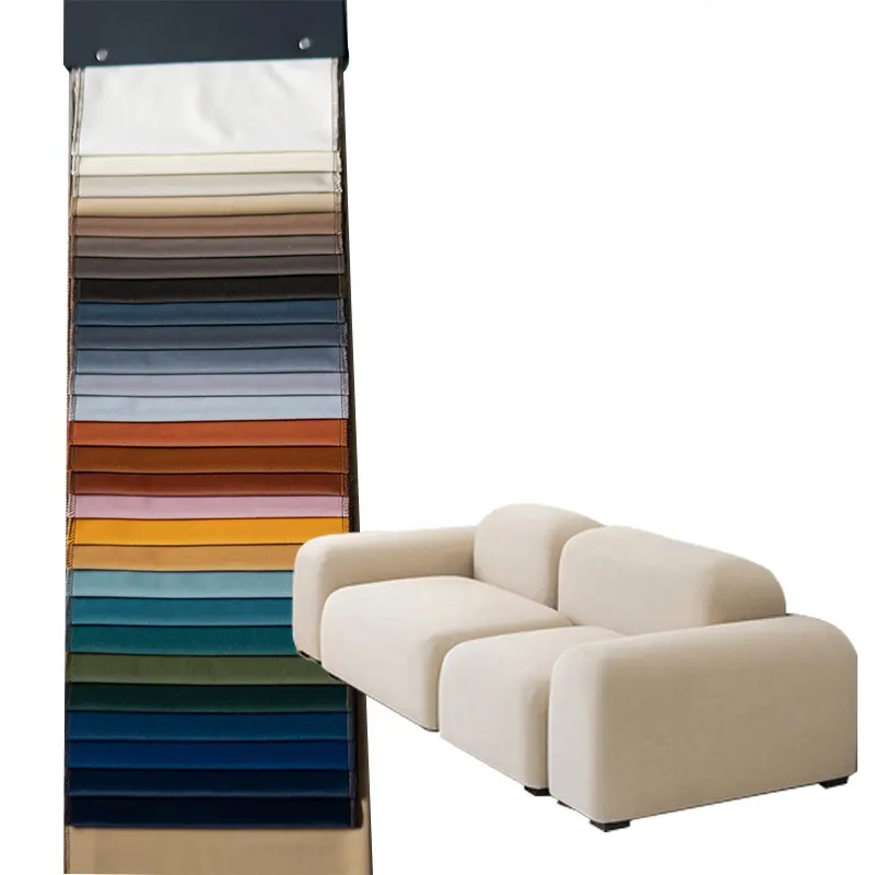 Tissu velours uni 100% polyester, tapisserie pour canapé, nouvelle étoffe en velours mat, style dubaï, vente en gros
