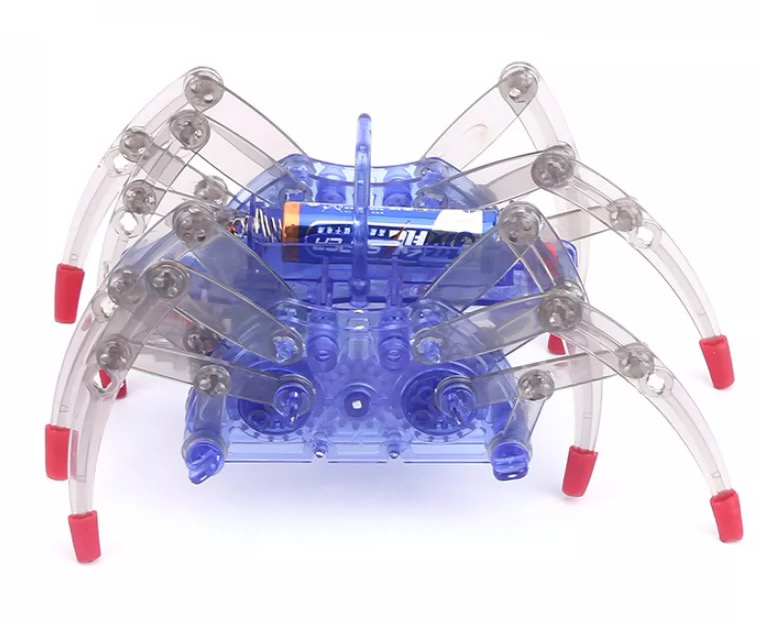 Spider robot tecnologia DIY piccola invenzione di produzione crawling elettrico materiale di assemblaggio giocattolo scientifico regalo - Product Image 4
