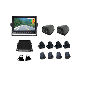 Sensor ultrasónico de detección de punto ciego, sistema con superposición de vídeo, 12V-36V, 8 Uds. - Product Image 2