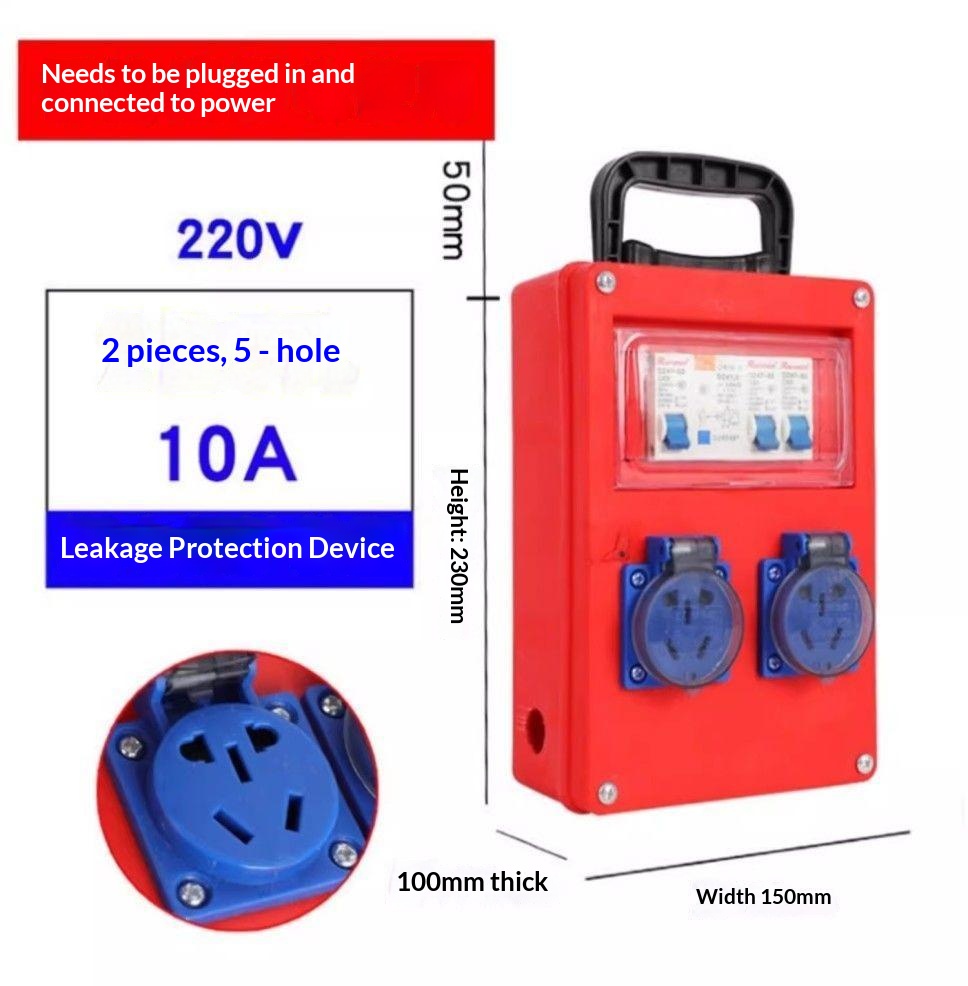 220V, dos posiciones, cinco orificios, 10A