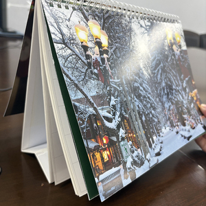 2026 tùy chỉnh giáng sinh lịch đứng bàn lật lịch với dây O RÀNG BUỘC - Product Image 3