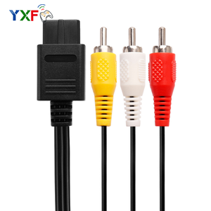 1.8M适用于任天堂64音频电视视频线影音电缆至RCA，适用于超级nintended GameCube N64 SNES游戏立方体配件 - Product Image 1
