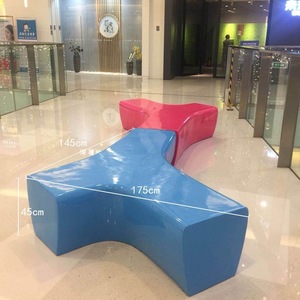 Mall plaza fittingpark Bookbench unique Leisure beach hotel for outdoor Decor bench arc outdoor Large bench For public bench