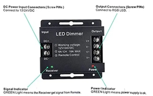 Iron Shell RGB-Controller für RGB RGBW DC 12V 24V COB LED-Fernbedienung 3 Kanäle Bunte Lichter mit Blitze ffekt - Product Image 4
