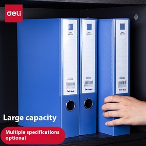 Archivo Boxa4 Caja de archivos Business Blue Plastic Engrosado Vertical Carpetas de gran capacidad Clasificación de oficina - Product Image 6