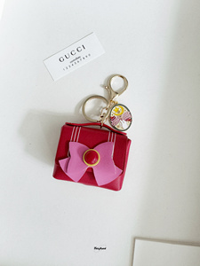 Dễ Thương Thủy Thủ Mặt Trăng Da Ipod Headphone Túi Bow Túi Quyến Rũ Đồng Xu Ví Phụ Kiện Nhựa Keychain - Product Image 2