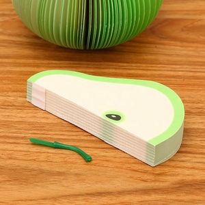 可爱餐桌装饰贴记事本自粘记事本套装3D果蔬造型不粘记事本 - Product Image 6