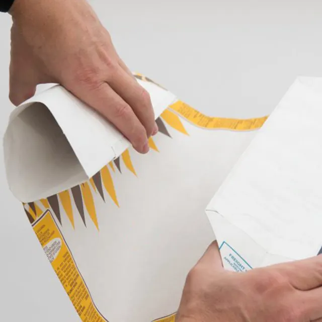 Kantung semen komposit kertas Kraft 25kg kustom kantung semen kertas putih