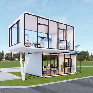 Ce chứng nhận 20ft 40ft thép khách sạn Modular prefab Tiny Homes container văn phòng xây dựng cửa hàng xách tay Apple Pod di chuyển cabin - Product Image 3