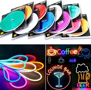 6*12Mm 8*16Mm 12V 24V Neon Lights <strong>Led</strong> Strip Light <strong>1Cm</strong> 2.5Cm Silicon Flexible Waterproof Custom <strong>Led</strong> for Neon Signs Neon