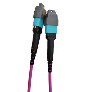 Fast Delivery OM4 <strong>MTP</strong>/MPO to <strong>MTP</strong>/MPO 12 Strand Female Multi-Fiber PatchCable 100G - Product Image 6