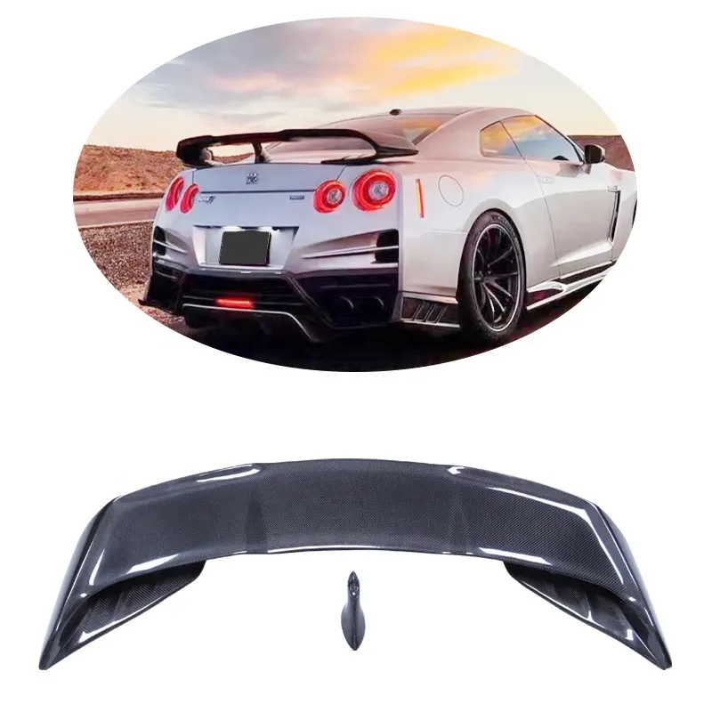 Kohle faser Spoiler für Nissan GTR R35 2018 ~ MY17 VRS Style Heckflügel