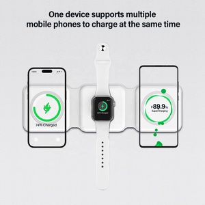 1 for 3 in1高速ワイヤレス充電器15w3in1ワイヤレス充電ステーションforPhone14/13/12 for AirPod 3/2 Pro2 for watch8 - Product Image 2