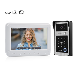 Sistema de timbre de videoportero con cámara a color de 2 MP de alta calidad, cobertura de 120 grados, conectividad con cable impermeable para uso en exteriores