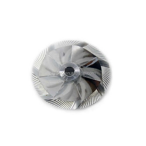 <strong>RHB5</strong> 40.00/52.50mm 5+5blades Performance <strong>Turbo</strong> Milling/Aluminum 2618/billet Compressor Wheel for Mazda 323 GTX 1.8L BP26 Upg