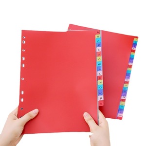 Colorful <strong>11</strong>-Hole A4 Plastic Index Pages for Loose-Leaf Binder Digital <strong>Management</strong> School Folder Pattern Box File Separator Page - Product Image 1