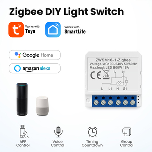 Tuya Mini Zigbee Switch 4 Gang Control Temporizador Interruptores Relé Módulos de automatización Tuya Zigbee 3,0 Módulo de interruptor 10a Smart Home - Product Image 4