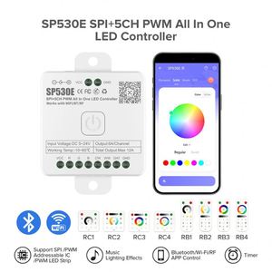 2,4 GHz WIFI Habilitación B-luetooth Conexión de nube de red local RGBCCT RGB RGBW PWM SPI 5 en 1 Controlador LED - Product Image 2