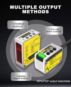 MOTEE Sensor Óptico de Distancia de Desplazamiento Láser RS485 Analógico de Alta Precisión con Sensibilidad de Salida NPN PNP