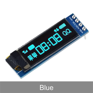 0,91-Zoll-OLED-Modul Weiß/Blau OLED 128 X32 OLED-LCD-LED-Anzeige modul 0,91 "IIC-Kommunikation für Arduino
