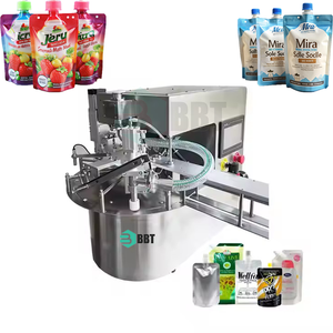 <strong>Automatic</strong> Desktop Spout Bag Pouch <strong>Rotary</strong> Filling <strong>Capping</strong> <strong>Machine</strong> Juice Ketchup Doypack Filling Sealing <strong>Machine</strong>