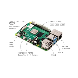 Placa DE DESARROLLO Raspberry Pi 4, modelo B, 4B, 3B, 3B + Raspberry PI 5, 1GB, 2GB, 4GB, 8GB RAM, CPU de 4 núcleos, 1,5 Ghz
