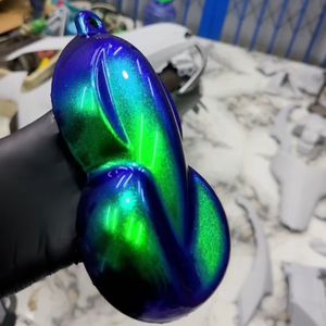 Aurora蛋白石白色绿色蓝色超级变色龙超移位/彩色移位/<span class=keywords><strong>Chromaflair</strong></span>汽车油漆颜料粉