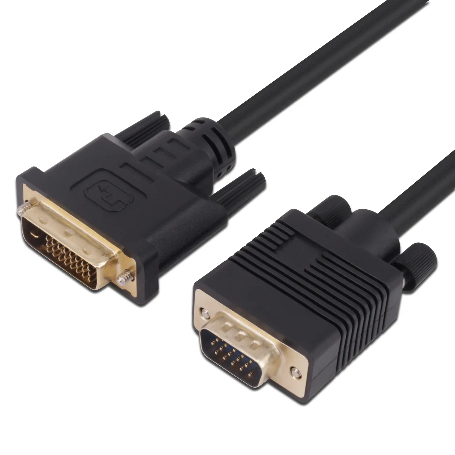 DVI 24+1 convert to vga adapter cable gold plated 19 pin or 24 pin DVI to VGA cables