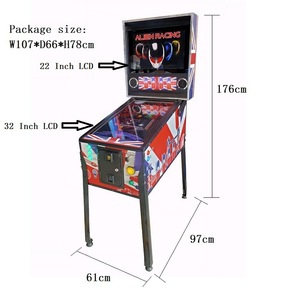 KBX KU-20121 핀볼 아케이드 도시 수출 32 인치 핀볼 기계 나무 보드 유리 섬유 유리 섬유 유리 1 인용 아케이드 게임 테이블 110/220V - Product Image 6