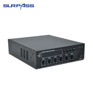 Miniamplificador de mesa activo, sistema Pa, USB, con dientes azules, compacto, con 2 entradas de micrófono