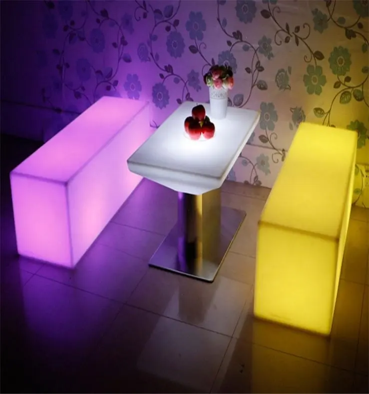 Light up tavolo da bar alto led light bar mobili da cocktail tavoli e sedie led bar tavolo e sedia illuminazione mobili