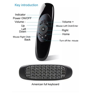 C120 Air Maus wiederaufladbar mit Akku Mini Tastatur 2.4G kabellose Android TV Box Mini-PC mit voller Tastatur Fernsteuerung C120 - Product Image 6