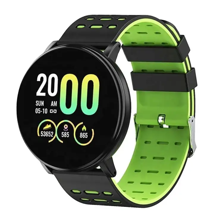 1.44 pollici HD rotondo touch screen Fitness Tracker 119 più smart braccialetto 119 p smart watch 119 più impermeabile smart band