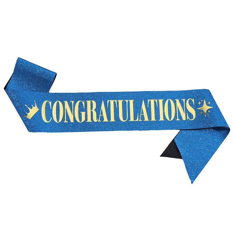 ตัวอักษรสีทองสีน้ำเงินรอยัล