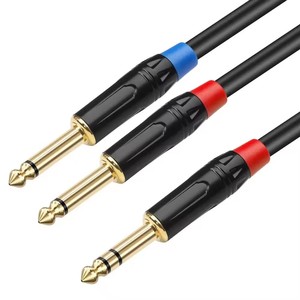 Hifi stereo 6.5 çift 6.5 mono ses kablosu erkek erkek altın kaplama mini jak cep telefonu mikser güç amplifikatörü ses adaptörü - Product Image 3