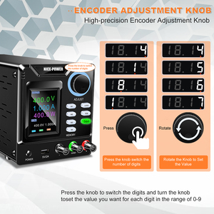 SPPS-D4001 כוח נחמד 400v 1a 400w dc אספקת כוח מתכווננת 4 סט של זיכרון פונקציה הרגולטור מתח מתכווננת דיגיטלי