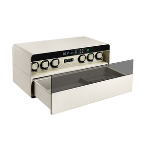Anti Theft Digital Watch Winder Safebox Fingerprint Security Lock Box with <strong>Key</strong> and Combination Lock - Product Image 5
