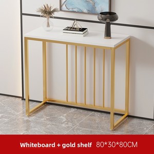 Küçük zarif Metal koridor Goldstone konsol masa Modern oturma odası mobilya komuta merkezi Minimalist - Product Image 3