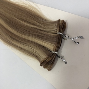 Genius atkı uzantıları İnsan saç kağıdı-ince yeni atkı tam biter ince yumuşak ışık manikür bozulmamış dikişsiz atkı - Product Image 1