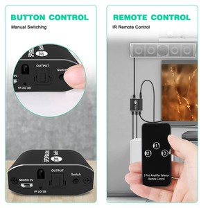 SY 3 Port Toslink <strong>Switch</strong> Digital Optical <strong>Audio</strong> Switcher 3X1 with IR Remote Control SPDIF Switcher 3 in <strong>1</strong> Out Hdmi <strong>Switch</strong> - Product Image 5