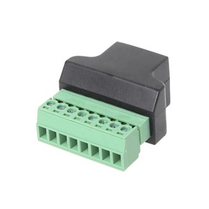 High Quality <strong>RJ45</strong> To Screw Terminal Adaptor <strong>RJ45</strong> Female To 8 Pin Connector <strong>RJ45</strong> Splitter 8P8C For CCTV DVR CCTV Accessories - Product Image 3
