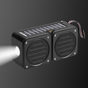 Altoparlante Bluetooth Wireless HF-F30 con Doppio Pannello Solare, Subwoofer Stereo Portatile, Torcia Attiva, <span class=keywords><strong>Radio</strong></span>/TF/USB - Product Image 3