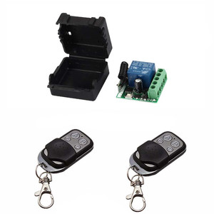 433 MHz Universal Wireless-Fernbedienung schalter DC 12V 1CH Relais Empfänger modul und 2 Stück Sender 433 MHz Fernbedienungen - Product Image 1