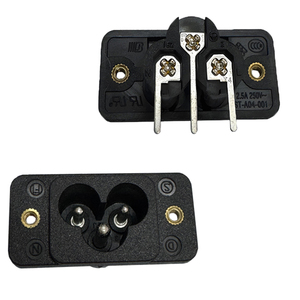 7A 125V 3-PIN Power input ตัวผู้ซ็อกเก็ตไฟฟ้า2.5A IEC60320 250V มาตรฐาน aceled อุตสาหกรรมที่ C6ด้วยน็อตทองแดง - Product Image 5